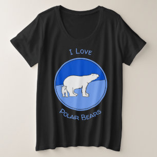 Polar Bear Mom and Cub Peinture - Wildlife Art