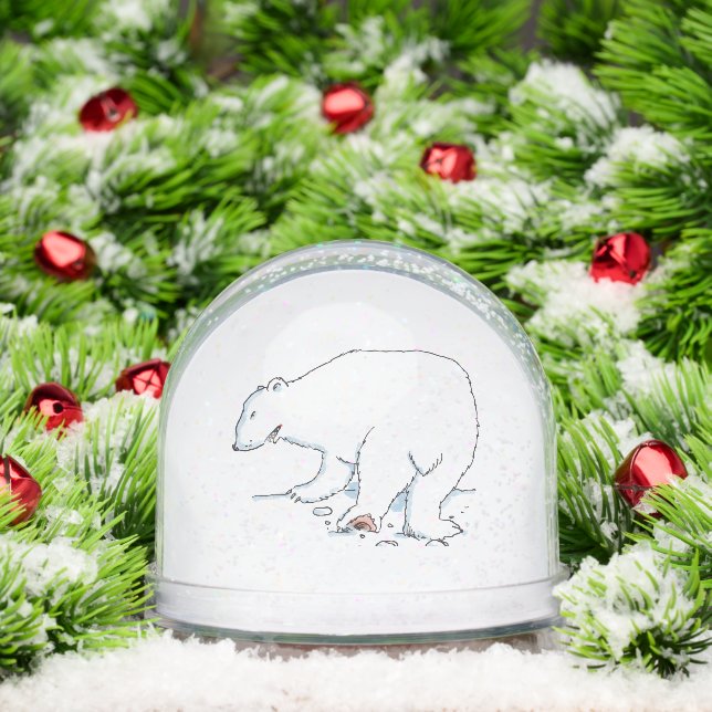 Polar Bear snow globe (Noël)