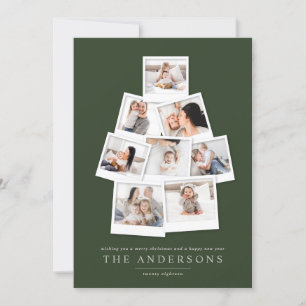 Polaroid arbre de Noël multi photo carte de vacanc