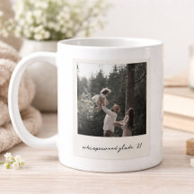 Polaroid Photo Coffee Mug | Custom Vintage Art