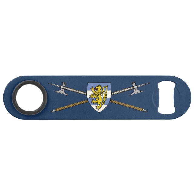 Poléax médiévaux et bouclier (Devant (Horizontal))