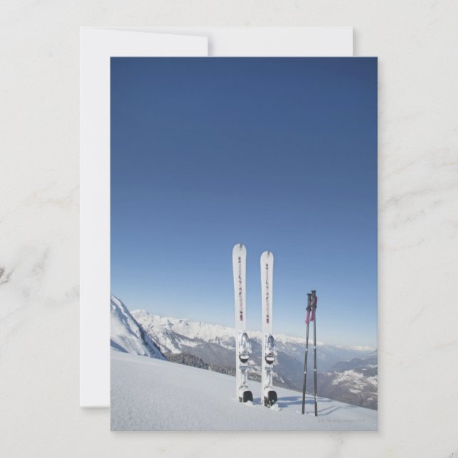 Pôles de ski et de ski (Devant)