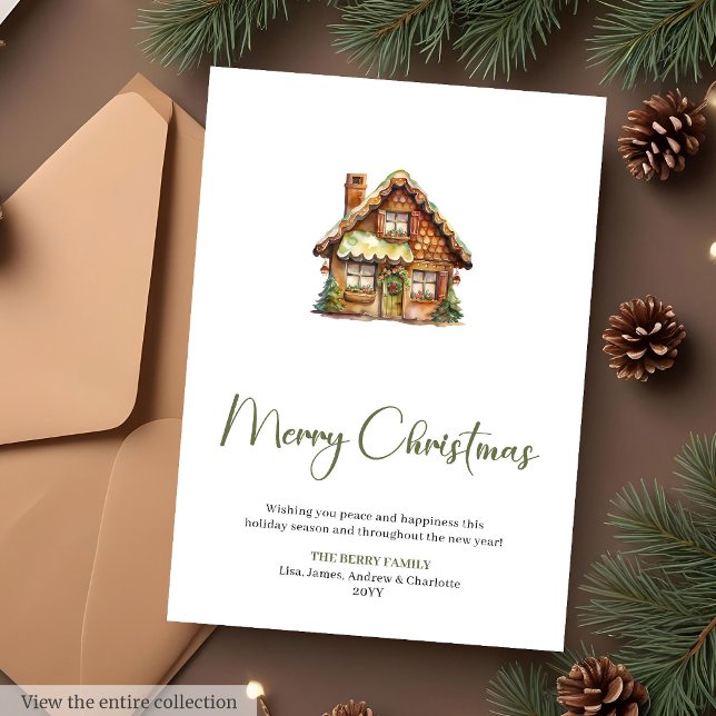 Police de caractères de script éditable Cozy Carte (Cozy Editable Script Font Christmas Greeting Card

)