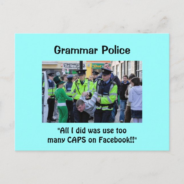 Police de Grammaire - Cartes postales (Devant)