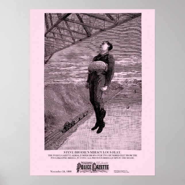 Police Gazette poster Brodie (Devant)