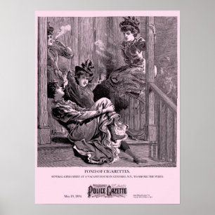 Police Gazette poster Cigarettes