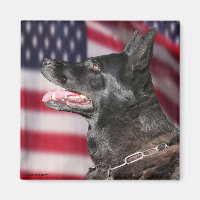 Police patriotique K9 Dog Magnet