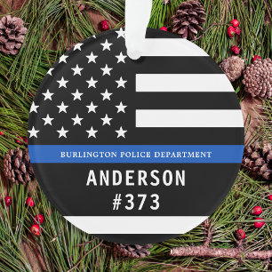 Police Personnalisée Ligne Bleue Mince Police