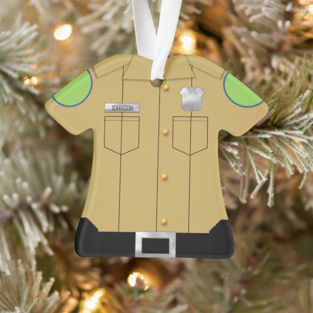Police Uniforme Tan avec bouclier d'argent (Arbre)