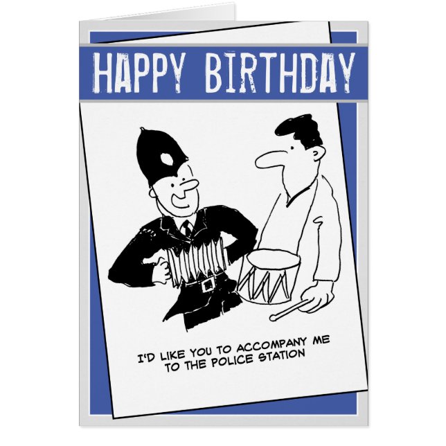 Policeman asks man to accompany him￼ (Devant)