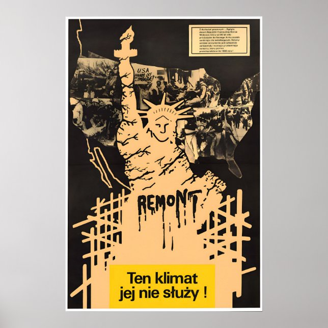 Polish Anti-Racism Poster This climate doesn't (Devant)