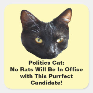 Politique Chat Aucun Rats Ne Sera Dans Sticker De