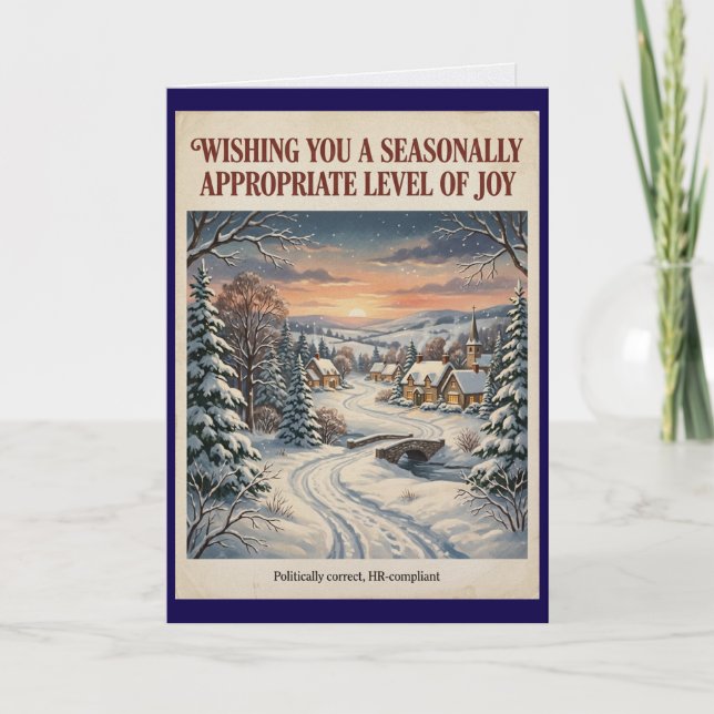 Politiquement Correct Carte de Noël Approuvée par  (Devant)