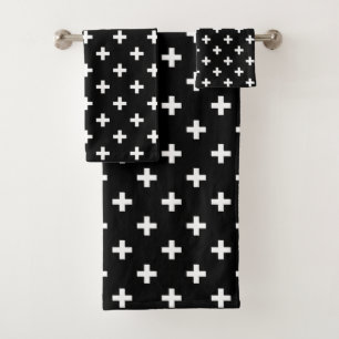 Polka blanche croise sur noir
