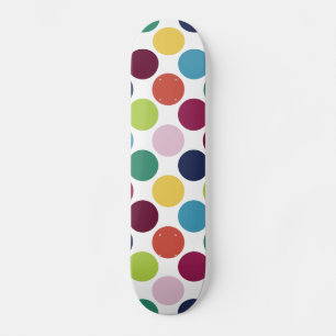 Polka coloré point Bubble Comp skateboard