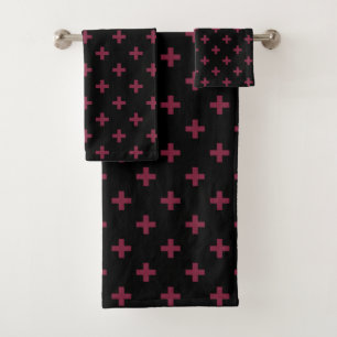 Polka de mûre croise sur le noir