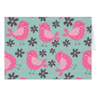 Polka Dot Birds and Flowers