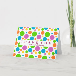 Polka Dot Budge Pour Être Mon Merci De Femme D'Éta