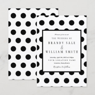 Polka Dot Faire-part de mariage