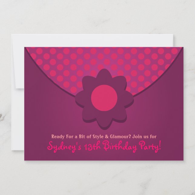 Polka Dot Purge Anniversaire Fête Invitations (Devant)