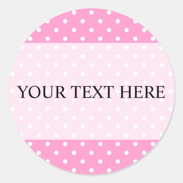 Polka dot stickers avec couleur arrière - plan per (Devant)