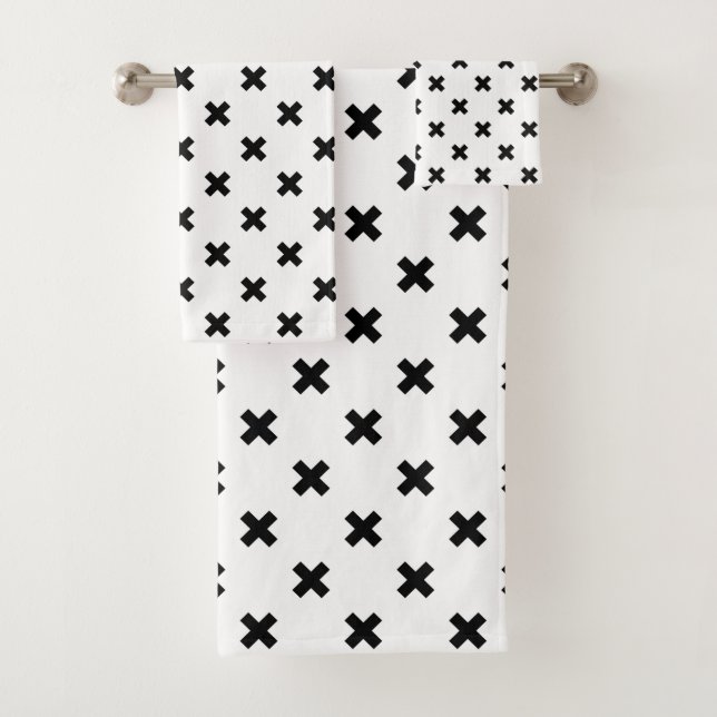 Polka noire croise sur blanc (En situation)