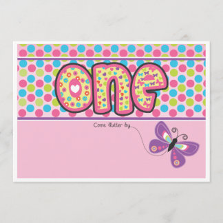 Polka pointillée, premier invitation