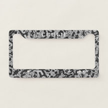 Pollock Abstrait Motif personnalisable Black Grey
