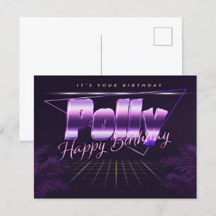Polly Nom Prénom Anniversaire de la carte postale