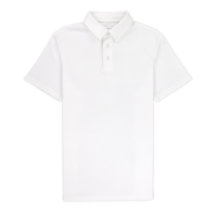 Polo 100% de coton de piqué de blanc