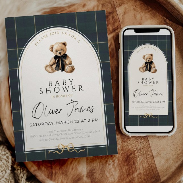 Polo Baby Shower Invitation Preppy Baby Shower Tem (Créateur téléchargé)