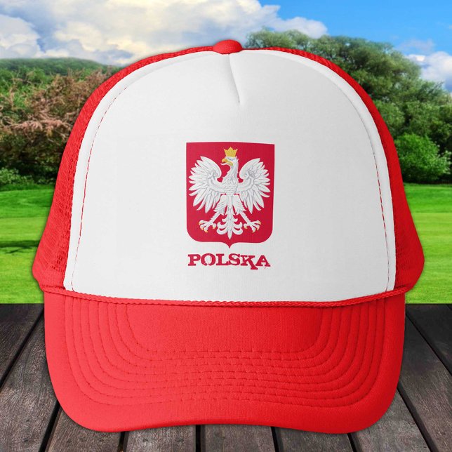 Pologne & Casquette polonais Drapeau, Herbe Eagle  (Créateur téléchargé)