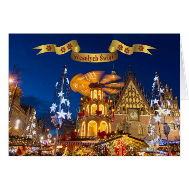 Polonais/Polski - Joyeux Noël/Wesołych Świąt (Devant horizontal)