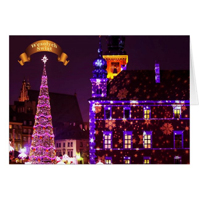 Polonais/Polski - Joyeux Noël/Wesołych Świąt (Devant horizontal)