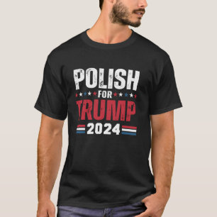 Polonais Pour Trump 2024 - T-shirt Drapeau América