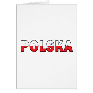 Polska aux couleurs du drapeau polonais