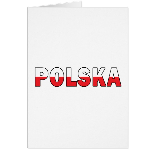 Polska aux couleurs du drapeau polonais (Devant)