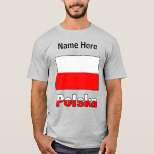 Polska et Drapeau Polonais T-shirt Personnalisé po