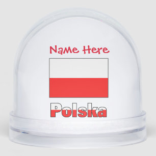 Polska Polonais Drapeau Rouge Personnalisé