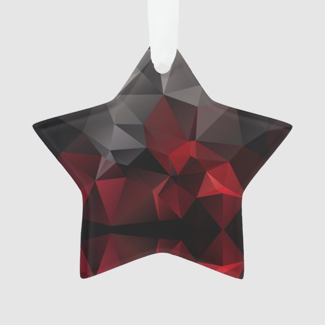 Polygonal, noir et rouge (devant)