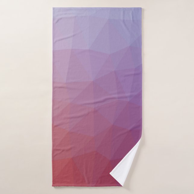  polygone abstrait. Illustration abstraite moderne (Serviette de bain)