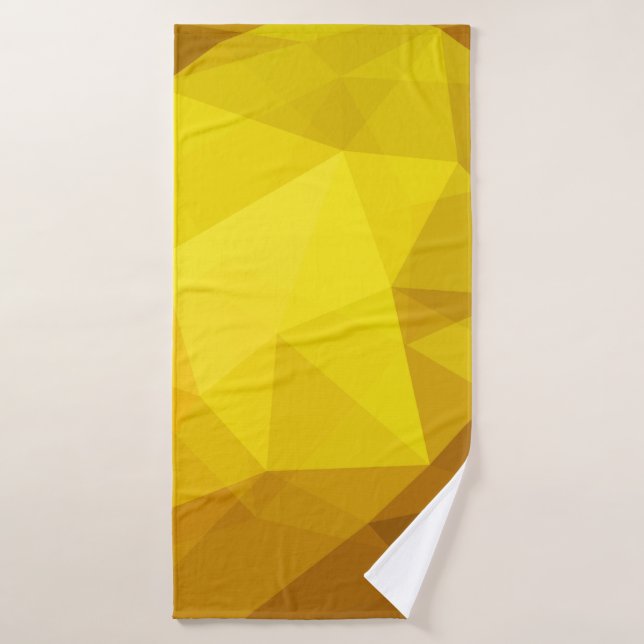 Polygone orange foncé. Un tout nouveau illu couleu (Serviette de bain)