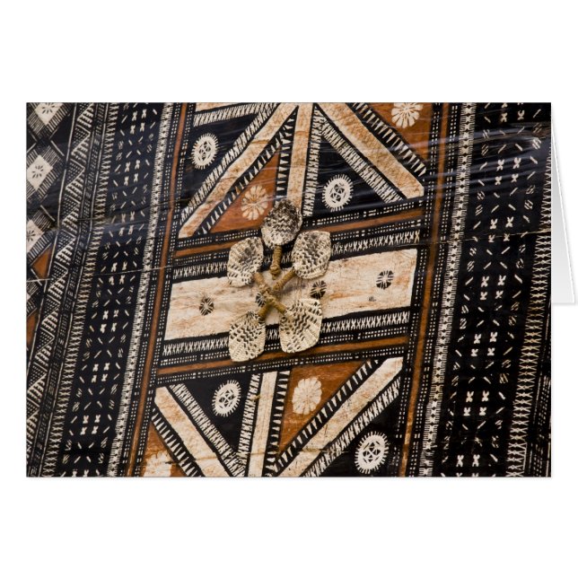 Polynésie, Royaume des Tonga. Détail de tapa (Devant horizontal)
