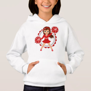 Pom-pom girl - acclamation rouge mignonne de brune