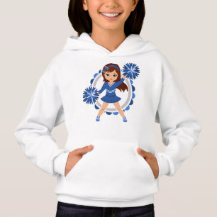 Pom-pom girl Bleue Brunette - Mignonne Cheval