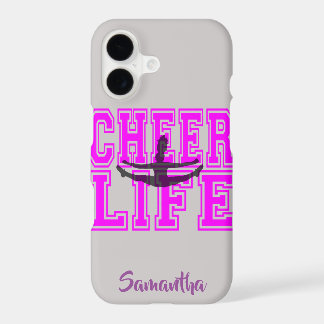 Pom-pom girl dans le cas rose de l'iphone X
