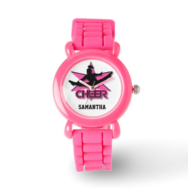 Pom-pom girl parties scintillant poignet montre en (Recto)