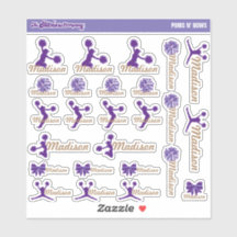 Pom-pom girl Pom Étiquettes personnalisés | École