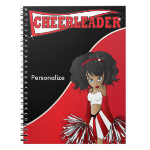 Pom-pom girl Texte do-it-yourself Carnet rouge