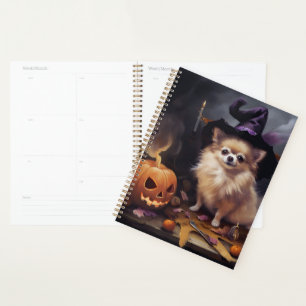 Pomeranian Citrouilles Halloween Épouvantable